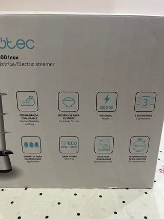 Cecotec Vapovita 3000 Inox Vaporera Eléctrica