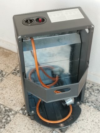 Estufa de gas Greengear gris