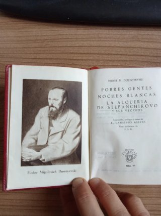 Libro antiguo F. Dostoyevski Edición Crisol