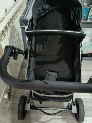 Carrito de bebé 2 piezas negro