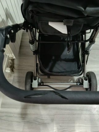 Carrito de bebé 2 piezas negro