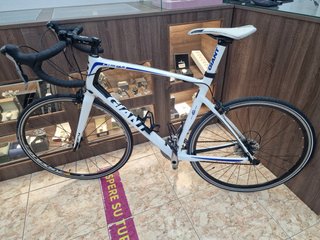 Bicicleta Carretera Giant Def 9 Blanca Carbono Talla L