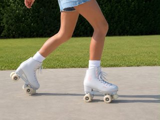 Patines de 4 ruedas blancos
