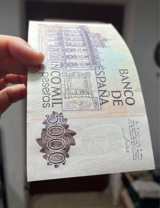 Lote 9 Billetes 5000 Ptas 1979 Correlativos SC