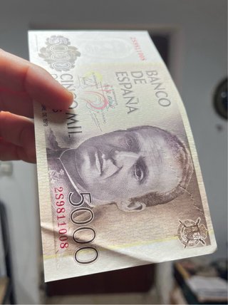 Lote 9 Billetes 5000 Ptas 1979 Correlativos SC