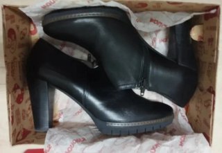 Botines tacón negros