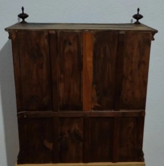 Alacena rústica madera y cristal antigua 91×81× 33