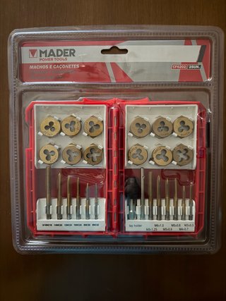 Estuche Machos y Cojinetes Mader CF6202