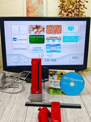 Consola Nintendo WII Ed New Super Mario Bros Roja