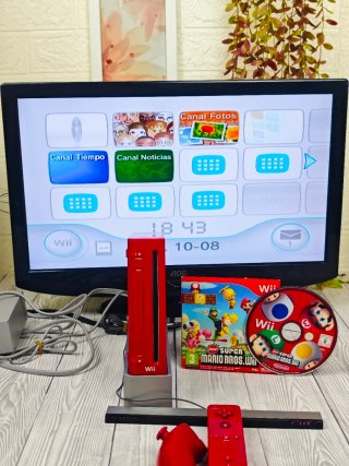 Consola Nintendo WII Ed New Super Mario Bros Roja