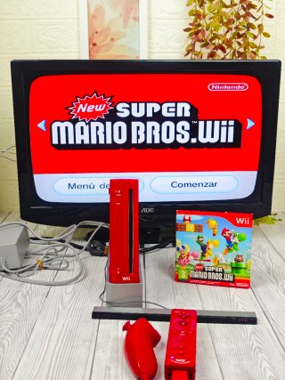 Consola Nintendo WII Ed New Super Mario Bros Roja