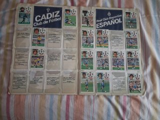 Album liga este 83 84 con 257 cromos