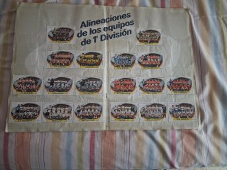 Album liga este 83 84 con 257 cromos