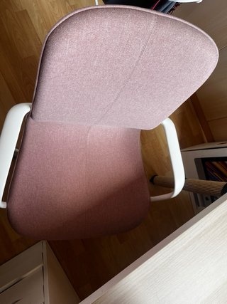 Silla escritorio Ikea Långfäll rosa reposabrazos