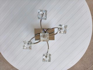 Lámparas de techo moderna cristal y metal