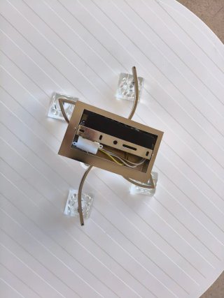 Lámparas de techo moderna cristal y metal