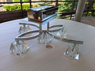 Lámparas de techo moderna cristal y metal