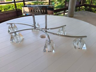 Lámparas de techo moderna cristal y metal
