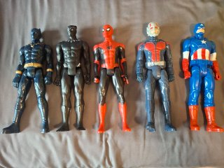Figuras Marvel: Iron Man, Spiderman, Hulk, Thor