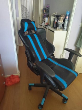 Silla Gamer Negra y Azul