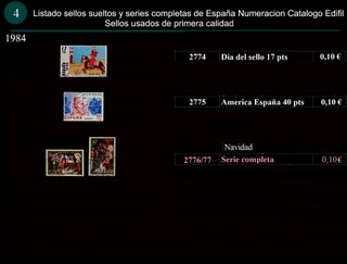 Sellos Año 1984 Completo y sueltos Usados España