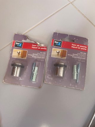 2 Topes de puerta InoFix con tornillos