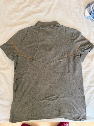 Polo Boss Gris Manga Corta