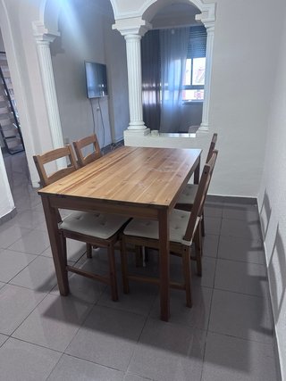 Conjunto Comedor IKEA Pino Macizo