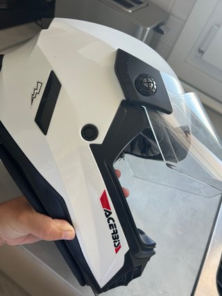 Casco de moto Acerbis blanco