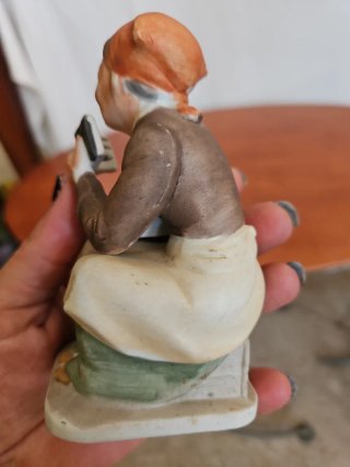 Statuetta porcellana di Capodimonte vintage donna