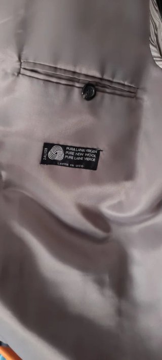 Chaqueta de traje negra hombre. Talla 56