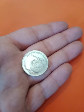 Naranjito España 82 medalla moneda de plata