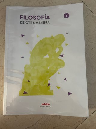Libro Filosofía de Otra Manera 1 Bachillerato