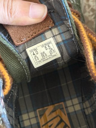 Vans Zapatillas Altas Verdes Cordones Marrones