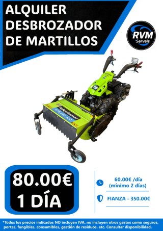 Alquiler Desbrozadora de Martillos