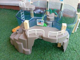 Acuario delfines y hábitat de pingüinos Playmobil