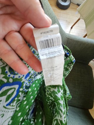 Blusa ligera estampada verde