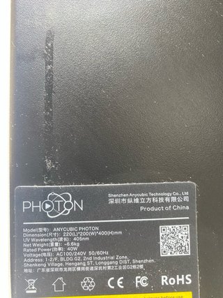 Stampante 3D Anycubic Photon a resina