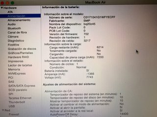 MacBook Air 13’’ 2015 i5 128 GB SSD -Batería Nueva