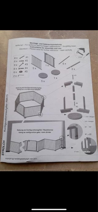 Parque infantil de madera hexagonal