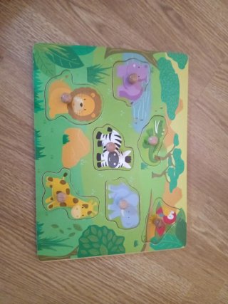 Puzzle madera animales bebé