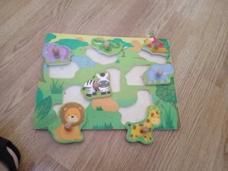 Puzzle madera animales bebé