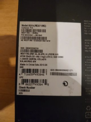 Tablet ASUS Fonepad Negra y Plateada 16gb