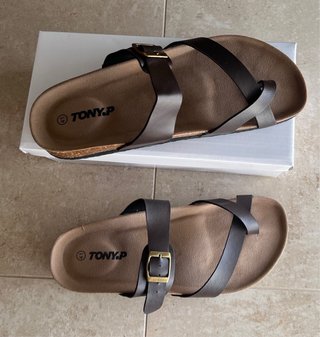 Sandalias TONY.P Marrón Talla 41