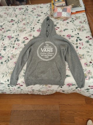 Sudadera Gris Vans de Hombre