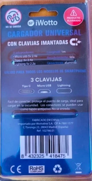 Cargador iWotto Universal Precintado