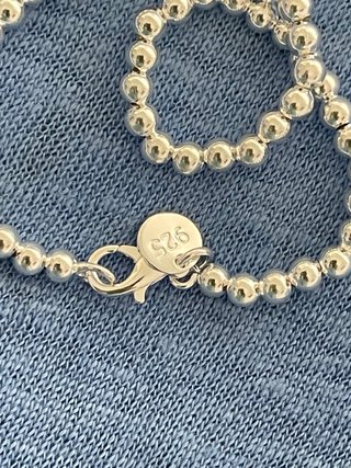 Pulsera Bolitas Plata 925 de 20 cm