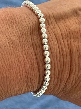 Pulsera Bolitas Plata 925 de 20 cm