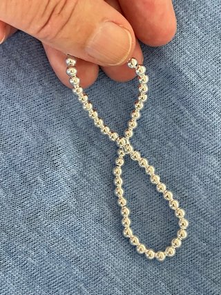 Pulsera Bolitas Plata 925 de 20 cm