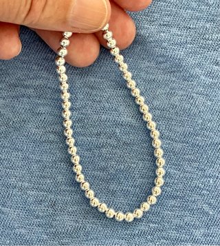 Pulsera Bolitas Plata 925 de 20 cm